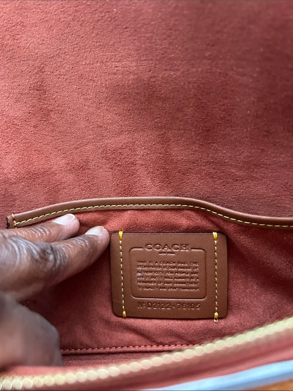 EUC: Coach Color Block Leather Crossbody with additional short strap & dust bag.
